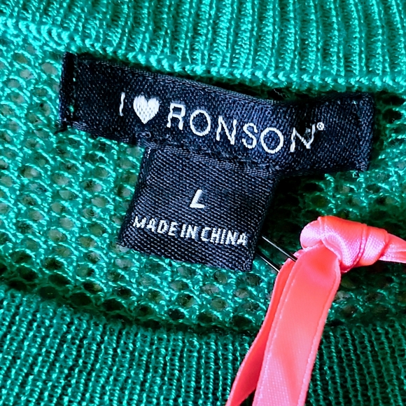 NWT I🖤Ronson Mesh Knit Top - Picture 4 of 13
